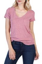 Women's Paige Lynnea V-neck Pocket Tee - Pink