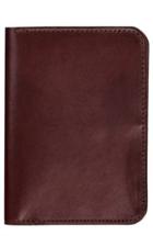 Men's United By Blue Leather Passport Holder - Brown