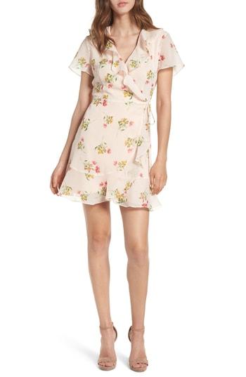 Women's Colie Ruffle Wrap Dress - Coral