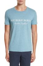 Men's Burberry Martford Crewneck T-shirt, Size - Blue