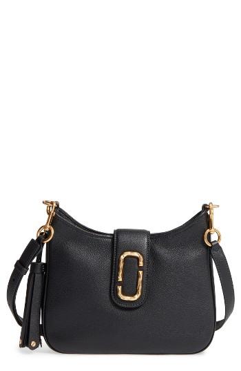 Marc Jacobs Small Interlock Leather Hobo - Black