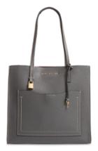 Marc Jacobs The Grind Leather Tote - Grey