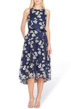 Women's Tahari Floral Embroidered Dress - Blue