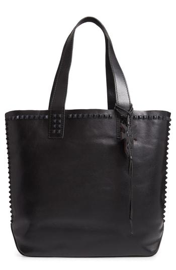 Frye Carson Studded Leather Tote - Black