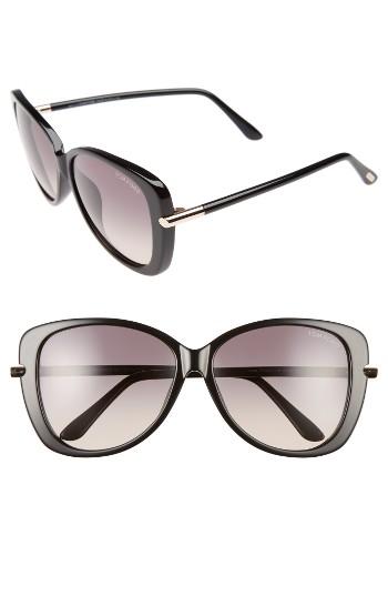 Women's Tom Ford Linda 59mm Special Fit Butterfly Sunglasses -