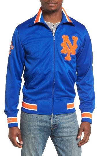 Men's Mitchell & Ness Authentic New York Mets Baseball Jacket