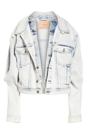 Women's Y/project Double Front Denim Jacket - Blue