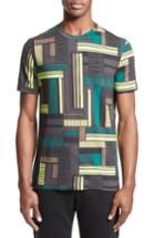 Men's Versace Collection Allover Frame Print T-shirt - Green
