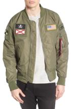 Men's Alpha Industries L-2b Flex Reversible Flight Jacket, Size - Green