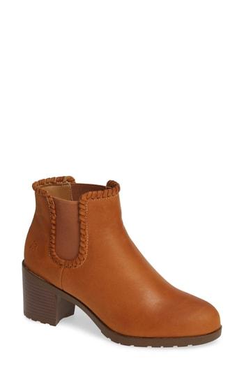 Women's Jack Rogers Pippa Waterproof Bootie .5 M - Brown