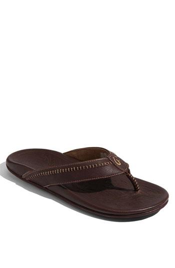 Men's Olukai 'hiapo' Flip Flop M - Metallic