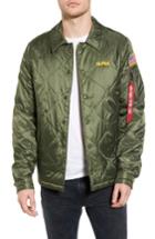 Men's Alpha Industries Quilted Storm Cruiser Jacket, Size - Green