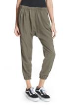 Women's Clu Silk Blend Track Pants - Green