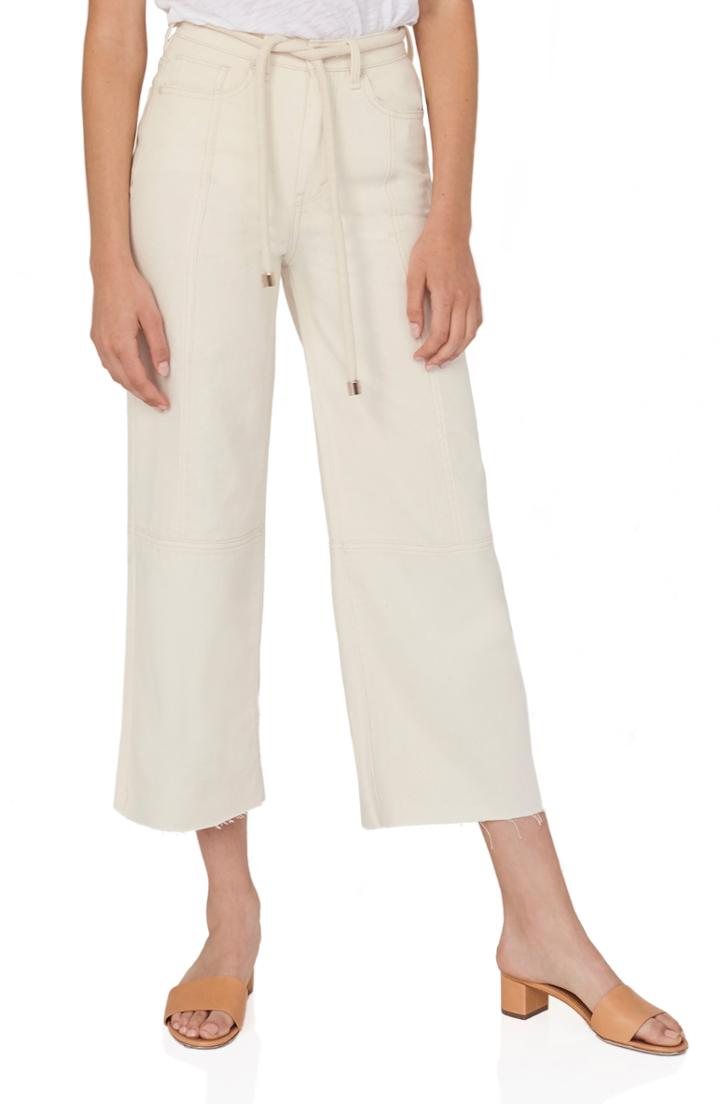 Women's Habitual Wide Leg Crop Pants - Beige