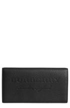 Women's Burberry Hastings Calfskin Leather Wallet - Black
