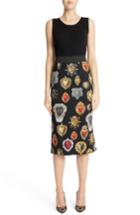 Women's Dolce & Gabbana Sacred Heart Cady Pencil Skirt Us / 40 It - Black