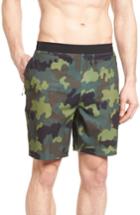 Men's Hurley Alpha Trainer Plus Threat Training Shorts, Size - Green