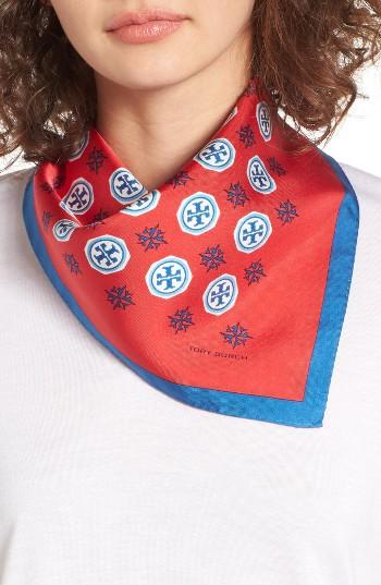 Women's Tory Burch Compass Silk Neckerchief