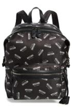 Moschino Allover Logo Print Backpack - Black