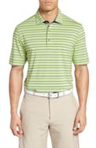 Men's Bobby Jones Xh20 Coney Stripe Stretch Golf Polo, Size - Green