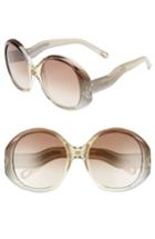 Women's Chloe 57mm Gradient Sunglasses - Brown/ Sage
