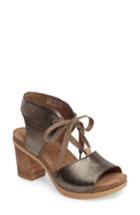 Women's Dansko Dez Lace-up Sandal .5-6us / 36eu M - Metallic