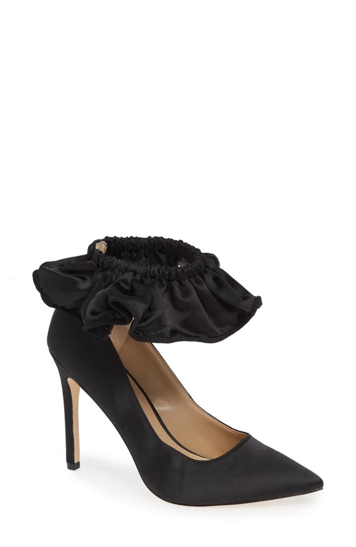 Women's Katy Perry The Quinn Ankle Cuff Pump .5 M - Black