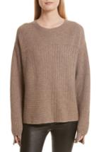 Women's Helmut Lang Wool Blend Textured Pullover - Beige