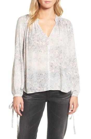 Women's Ag Karina Tie Cuff Top - White
