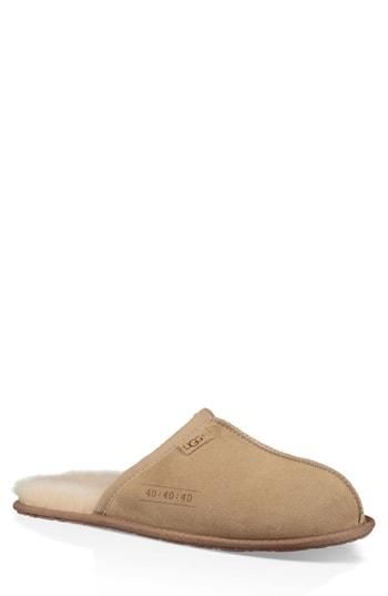 Men's Ugg Scuff 40:40:40 Anniversary Genuine Shearling Slipper M - Brown