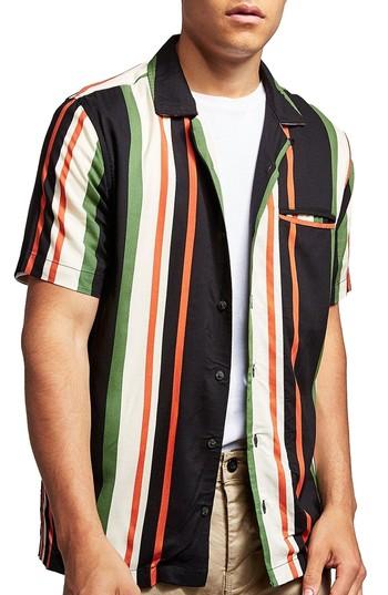 Men's Topman Stripe Shirt - White