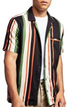 Men's Topman Stripe Shirt - White