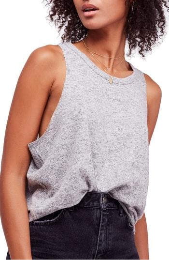 Women's Free People Coziest Swing Tank - Grey
