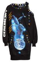 Women's Opening Ceremony Christian Riese Lassen Sweatshirt Dress - Black