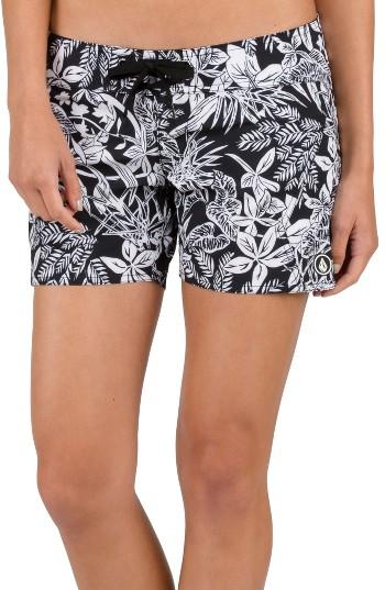 Women's Volcom Branch Out Board Shorts - Black