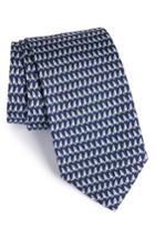 Men's Salvatore Ferragamo Sails Silk Tie, Size - Blue