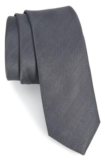 Men's The Tie Bar Herringbone Vow Silk Tie, Size - Red