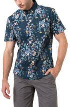 Men's 7 Diamonds Meadows Floral Print Shirt, Size - Blue