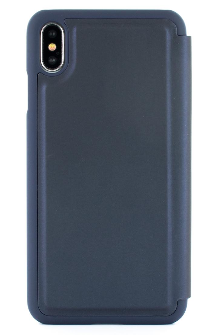 Ted Baker London Faux Leather Iphone X/xs, Xs Max & Xr Folio Case - Blue