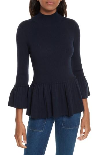 Women's Ted Baker London Lislie Peplum Sweater - Blue