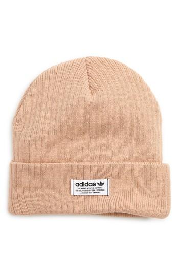 Women's Adidas Originals Wide Rib Knit Beanie - Pink