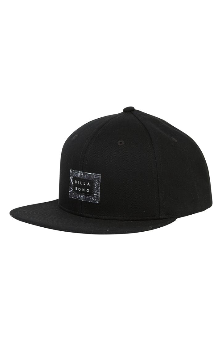 Men's Billabong Plateau Snapback Baseball Cap - Black