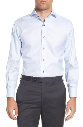 Men's Lorenzo Uomo Trim Fit Solid Dress Shirt .5 - 34 - Blue