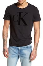 Men's Calvin Klein Jeans Flocked Logo T-shirt - Black