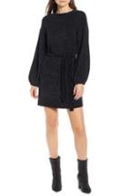 Women's Something Navy Shimmer Sweater Dress - Black