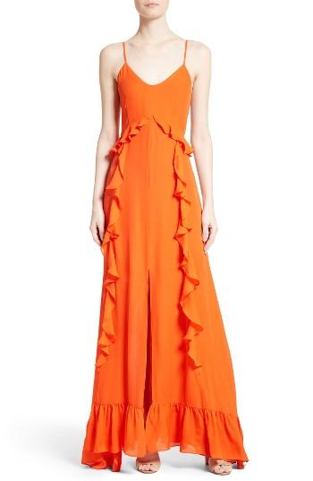 Women's L'agence Ruffle Maxi Dress