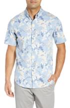 Men's Reyn Spooner Mahaloha Patterned Sport Shirt - Blue