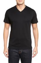 Men's Robert Barakett Georgia Regular Fit V-neck T-shirt - Black