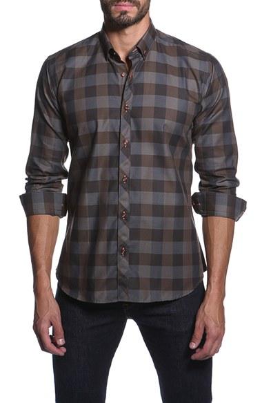 Men's Jared Lang Trim Fit Sport Shirt, Size - Grey