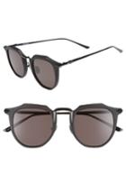 Women's Valley Chateau 48mm Round Sunglasses - Matte Black W Gloss/ Black